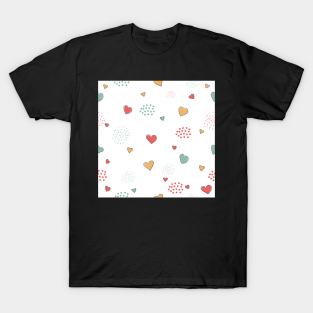 Heart Pattern T-Shirt